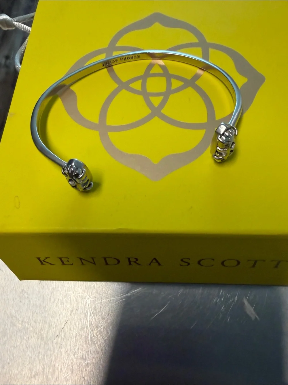Kendra Scott Silver Open-Ended Cuff Bracelet